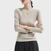 Women's Slim Fit Half Turtleneck Long Sleeve Shirt - High Quality Merino Wool