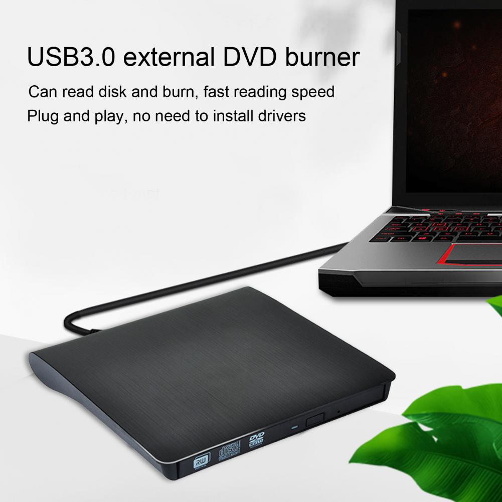 Новый привод CD-ROM USB 3.0 с низким уровнем шума ABS компьютерный внешний привод ROM для ноутбука скорость чтения 8X DVD-ROM 24X CD-ROM