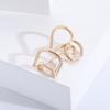 Women Brooch Hollow Kitty Shape Smooth Stainless Anti-slip Wear-resistant Coat Collar Hat Scarf Decoration Clothes Pin Business Events Garment Jewelry
