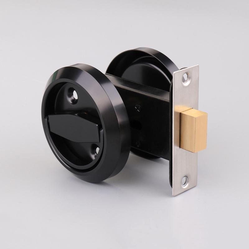 KK&FING Invisible door concealed lock single-sided double-sided pull ring concealed lock bedroom living room lock door lock