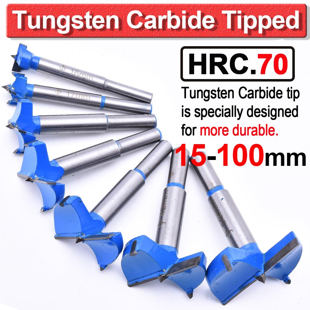 Сверло Форстнера, расточная кольцевая пила, набор твердосплавных наконечников, 15-100 мм