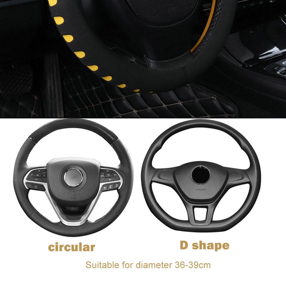 Чехлы на руль автомобиля EVA Punching Car Руль Чехол Диаметр 38 см Универсальный Нескользящий Подходит Для Большинства Автомобилей Car-styling