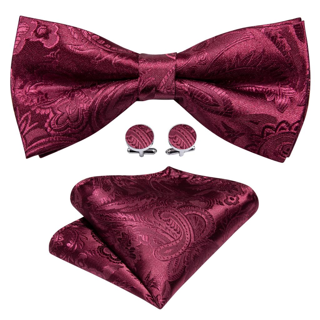 9 цветов галстук для мужчин тканый атласный галстук-бабочка с цветочным принтом карманный квадратный комплект запонок официальная свадьба