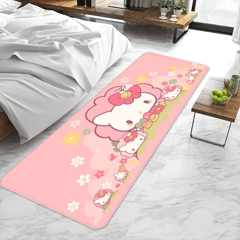 Милый мультяшный Hello Kitty Sanrio Коврик для двери Прихожая Нескользящий Моющийся Кухонный ковер Коврики для гостиной и коридора Ванная комната Ванна