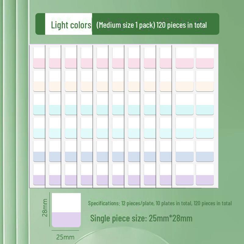 Пользовательские наклейки Morandi Index Label Sticky Notes – флуоресцентные закладки для студентов