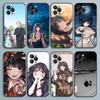 Чехол для телефона с персонажем W-Waguri Kaoruko из аниме Для iPhone 17,16,15,14,13,12,Pro,Max,Plus,E,SE4,Air,Mini Черный Мягкий Чехол