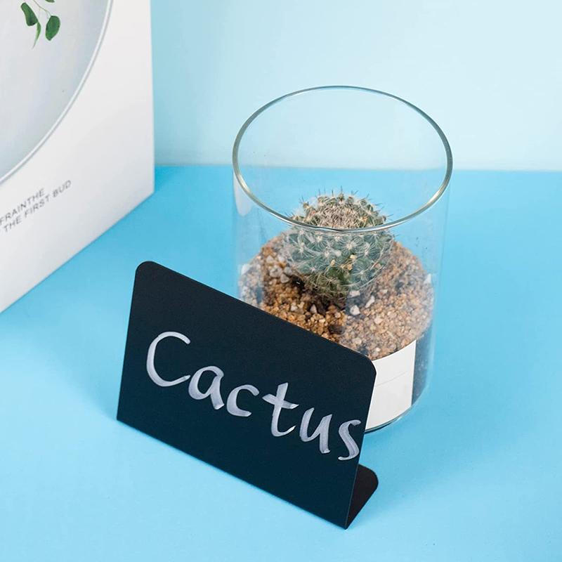 5Pcs Mini Chalkboard Sign Name Tags With Base Food For Labeling Menu Blackboard