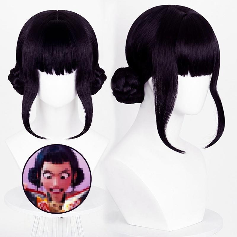 Фильм Kpop Косплей Парик Мира Руми Зои Охотники на демонов Фиолетовый Черный Красный Длинные волосы Термостойкие Синтетические парики Реквизит для карнавала