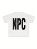 Печатная футболка с коротким рукавом для пар (NPC)