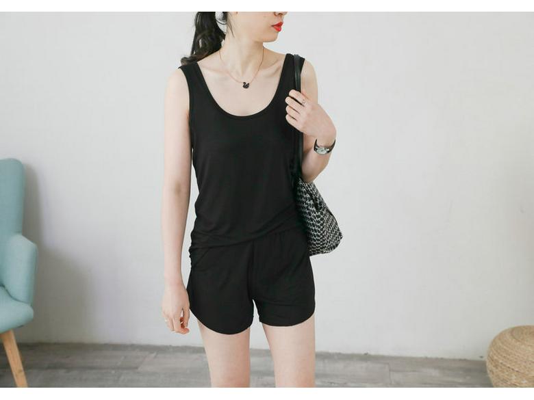 Plus Size Modal Cotton Double U-Neck Camisole for Women - Spring/Summer 2021