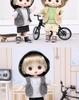 Peach Maruko 4.5" BJD Skateboard Boy Doll with Changeable Clothes - Birthday Gift Figurine