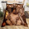 Пододеяльник 3D Слон африканское сафари животное комплект одеяла дикой природы в этническом стиле постельное белье Настенный декор Спальня Женщины Мужчины Дети