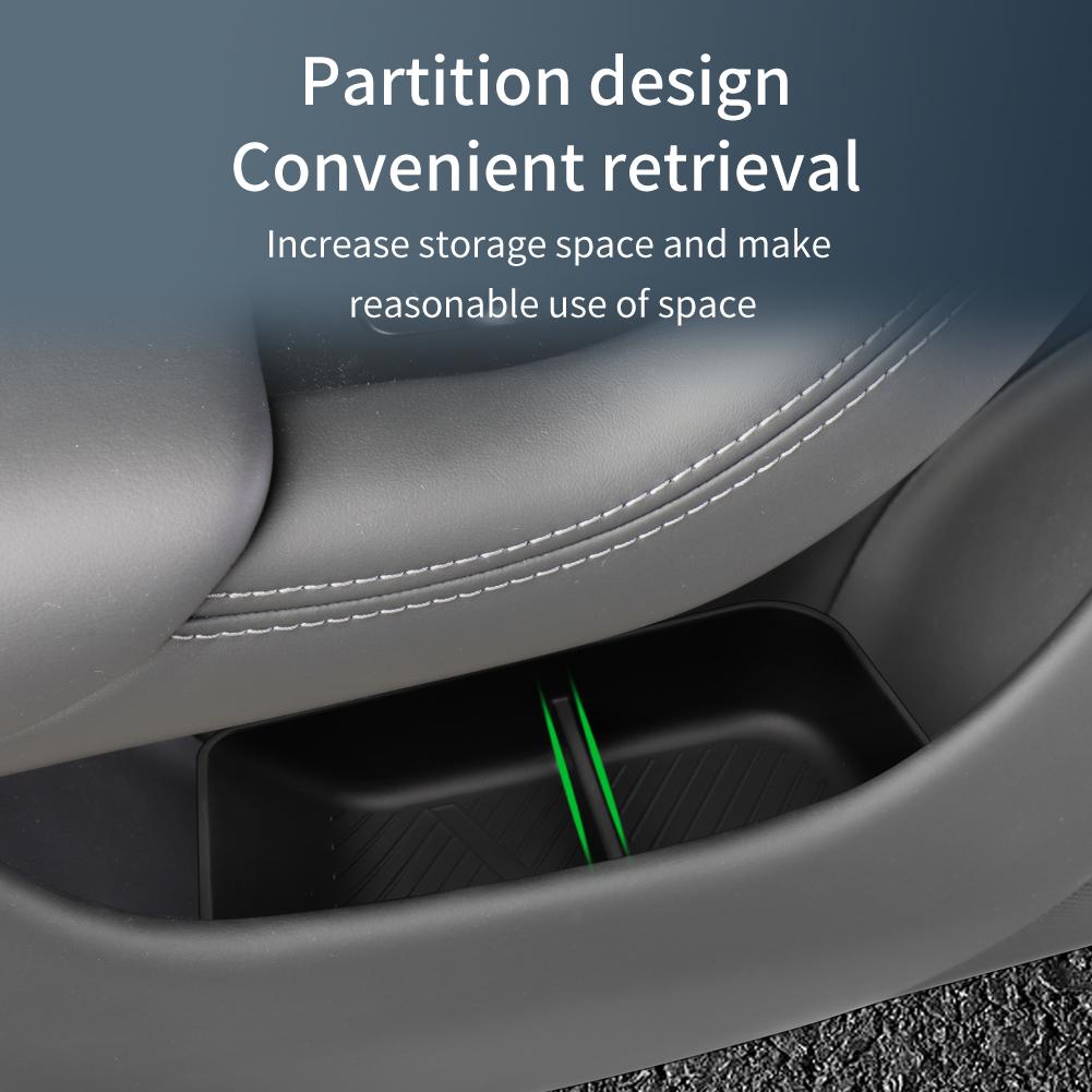 Для Tesla НОВАЯ Модель S 2025 2025 Бокс для хранения в боковой двери TPE Органайзер для ручек передней и задней двери Аксессуары для автомобиля для наведения порядка