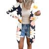 Women's Casual Fashion Comfortable Loose Long Sleeve Floral Print Cardigan Jacket