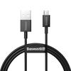 Baseus Premium 1m USB-A To Micro USB Fast Charging Cable, 2A Output - Black