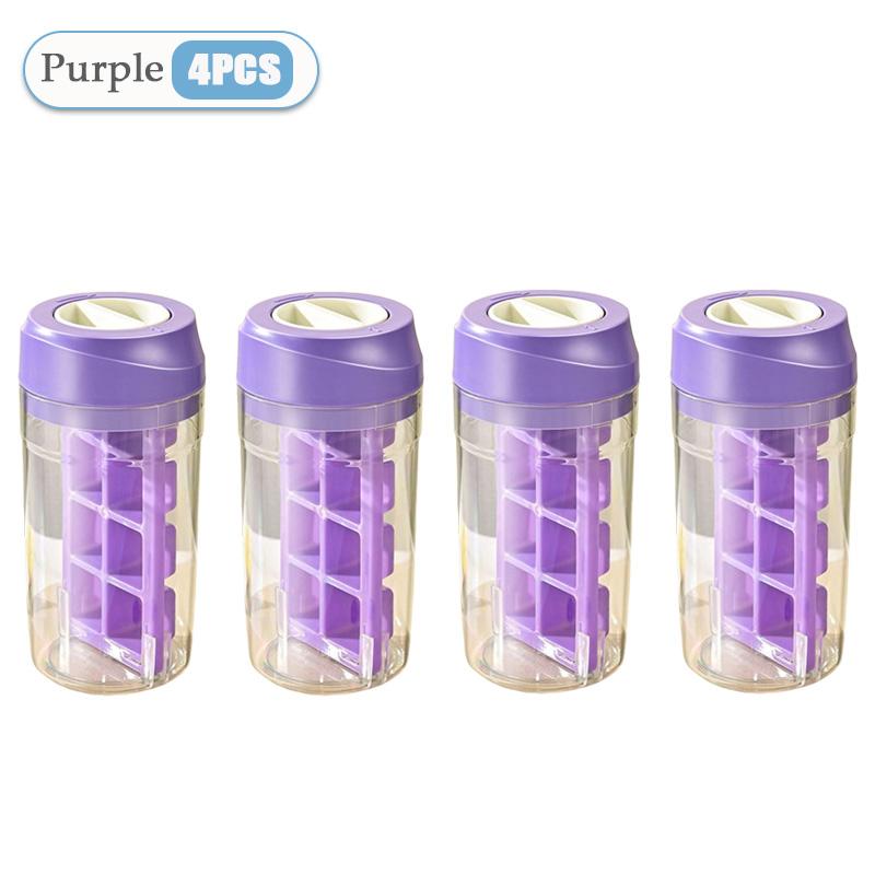 1-8PCS Twist Ice Mold Food-grade 2-in-1 Ice-make Pressing Mould Ice Drink Bottle Silicone Ice Cube Tray Outdoor Beverage Cup