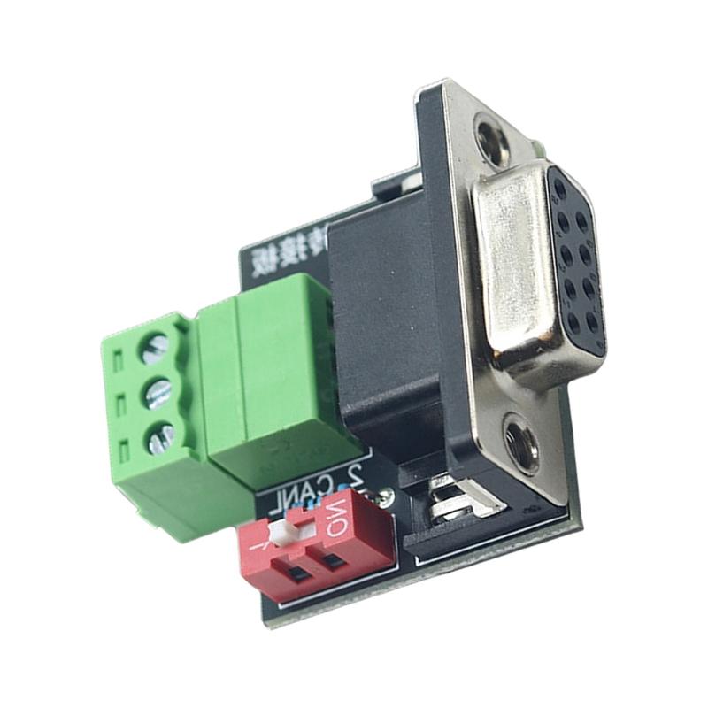 CAN Bus Adapters Board Integrated 120Ohm Resistors DB9 Female Port USB PCAN Communication Support