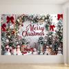 Christmas Bow Flower Ring Christmas Candy Theme Banner Background Christmas Party Home Decoration Photography Background Cloth