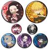 58MM Kimetsu No Yaiba Enamel Pin Demon Slayer Anime Badges Alloy Lapel Pins for Backpacks Cute Brooches Jewelry Accessories Gifts
