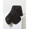 Daks Boucle Reversible Padding Muffler Daks Bear Character Embroidery Black Dbmu