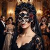 Simulation Rose Skull Mesh Veil Hairband Gothic Halloween Rose Headband  Women Accessories
