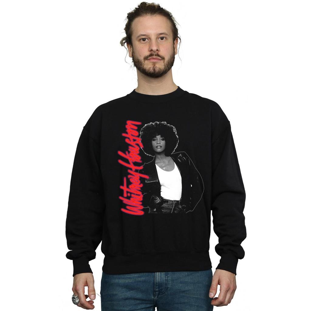 Whitney Houston Mens Whitney Pose Sweatshirt