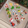 12 Grid Christmas Series Nail Art Jewelry Cartoon Santa Claus Elk Snowman Nail Charms Resin Nail Art Decoration Diy Nails Design
