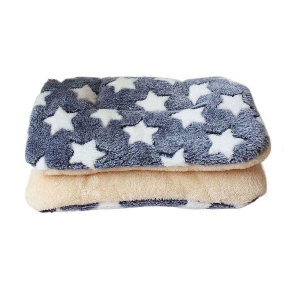 Soft Flannel Pet Mat Flannel Dog Blanket Mat Cat Cover Blanket Dog Thicken Sleeping Mat  Winter