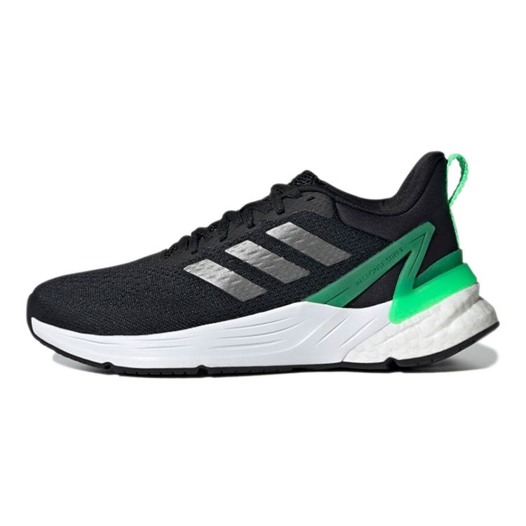 Adidas Response Super 2.0 J Durable Non-Slip Low-Top Running Shoes Kids Sneakers Black Green H01707
