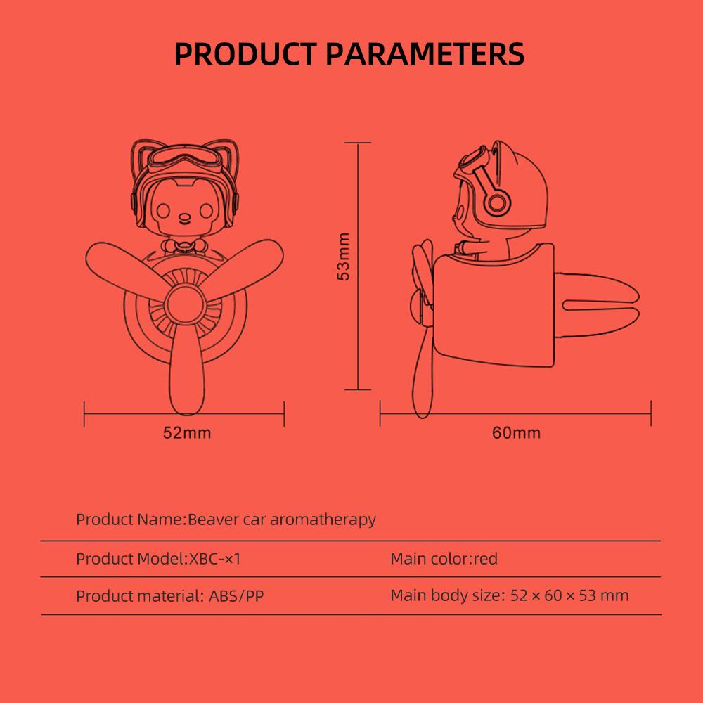 Автомобильный освежитель воздуха Bear Pilot, автоаксессуары, интерьерный диффузор для духов, вращающийся пропеллер, ароматизатор, магнитный дизайн