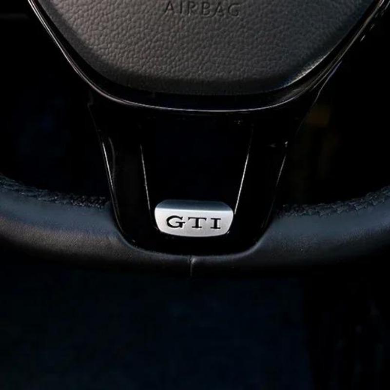3D алюминиевый сплав Rline эмблема значок рулевого колеса автомобиля логотип наклейка аксессуары для GTI Polo Golf Passat Scirocco Jetta Beetle