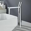 Simple Tall Style Bathroom Basin Sink Faucet Cold and Hot Water Single Hole Mixer Tap Countertop 360° Rotating Mixer Taps