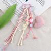 Korean Style Heart Pendant Key Ring Dopamine Y2k Bag Pendant Fashion Braided Rope Bag Charm  Couple