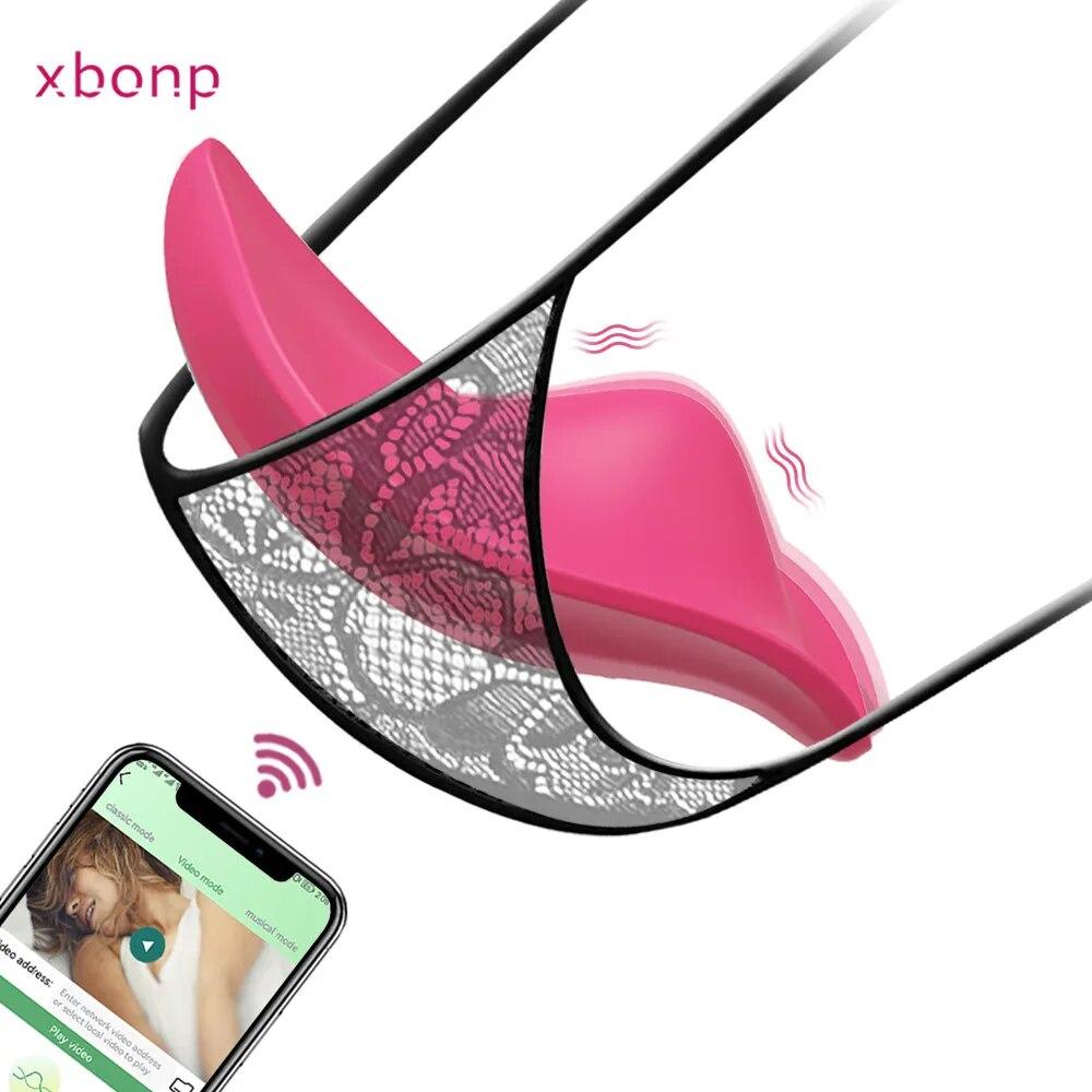 APP Bluetooth G Spot Dildo Вибратор Женский беспроводной пульт дистанционного управления Вибрационный стимулятор клитора Секс-игрушка для женских трусиков
