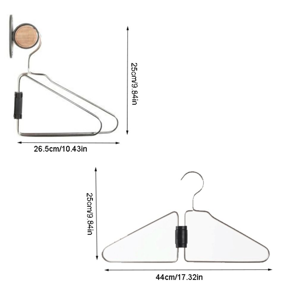 Non-Slip Space Saving Hangers Portable Collapsible Clothes Space Savers For Dorm Room