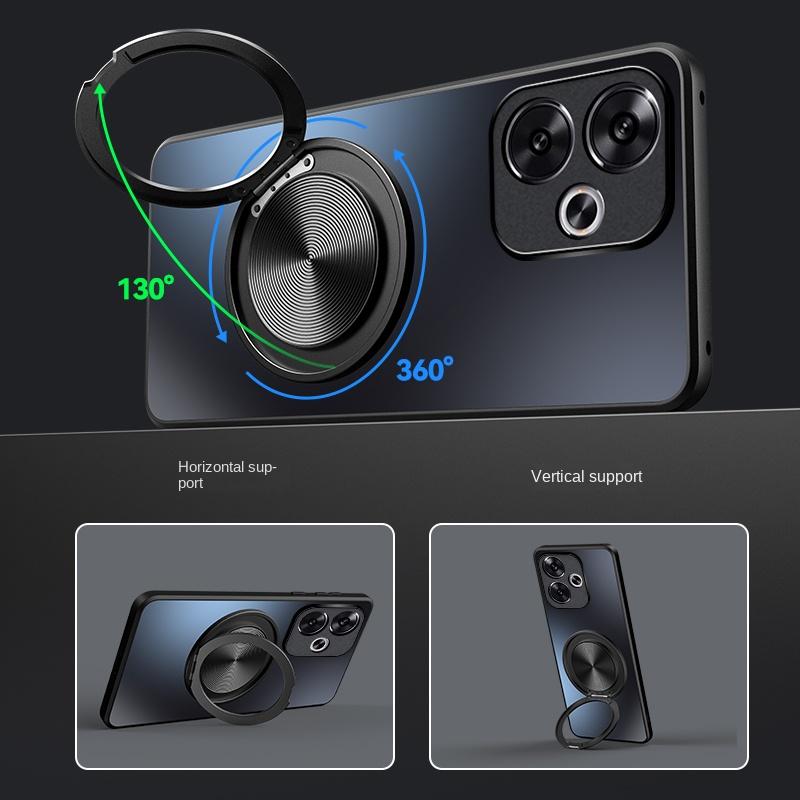 Для OPPO Realme GT 6 6T чехол жесткий AG матовый с кольцом магнитный защитный чехол для OPPO Realme GT Neo 6 Se Neo6 Shell