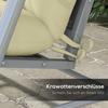 4-Piece Set Seat Cushions, 150x50 cm Water-Repellent Chair Cushions with Tie Straps, 10cm Thick Cream White