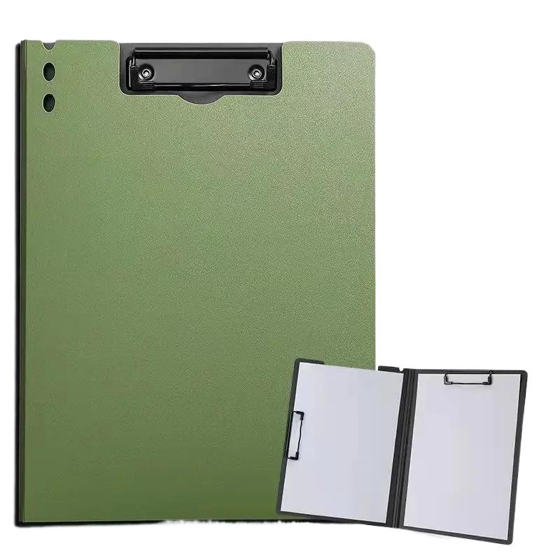 1pc A4 File Folders, Documents Organizer, Clipboard With Cover, Paper Folder For Business & School, Stationery & Office Supplies