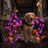 LED Purple Lights Halloween Pet Spider Costume Furry Pet Cosplay Costume  Halloween Party