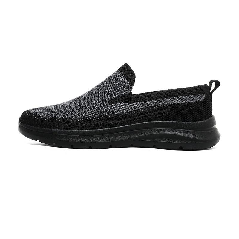 Обувь для ходьбы: нескользящая, легкая, из сетки, дышащая, fly-knit, удобная, кеды, большой размер.