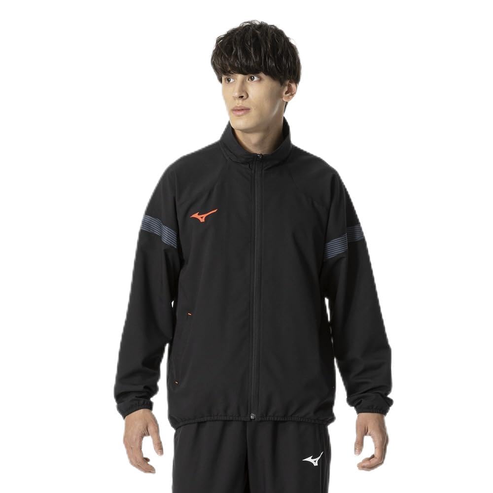 Tennis Badminton Training Cross Jacket Dynamotion Fit Jersey Unisex 62JCB010 Black M [Mizuno]