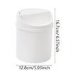 1pc- Mini Desktop Bin Small Trash Can Tube with Cover Bedroom Trash Can Garbage Can Clean Workspace Storage Box Home Desk