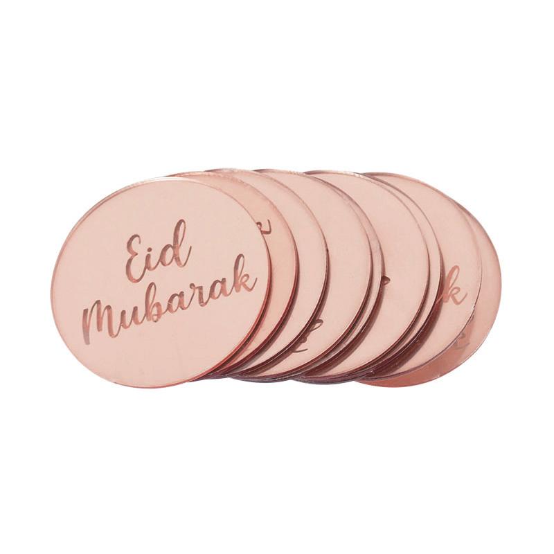 5/10 шт. Топпер для торта Ид Мубарак Золотой акриловый топпер для кексов Рамадан Карим Инструменты для выпечки Исламский мусульманский праздник Украшения для торта