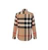 Burberry Check Long-sleeved shirts men's Camel 8010213