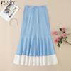 Женские повседневные лоскутные свободные летние миди-юбки