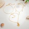 Ingemark 3Pcs/Set Boho Bohemia Sea Starfish Conch Pendant Foot Chain Trendy Imitation Pearl Beaded Anklet Summer Beach Jewelry