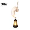Playful Home Organizing Tools 3D Printed Cat Shelf Sitter with Lantern, Whimsical Figurine Hook for Handmade Style Wall Decor Keys, Decorative