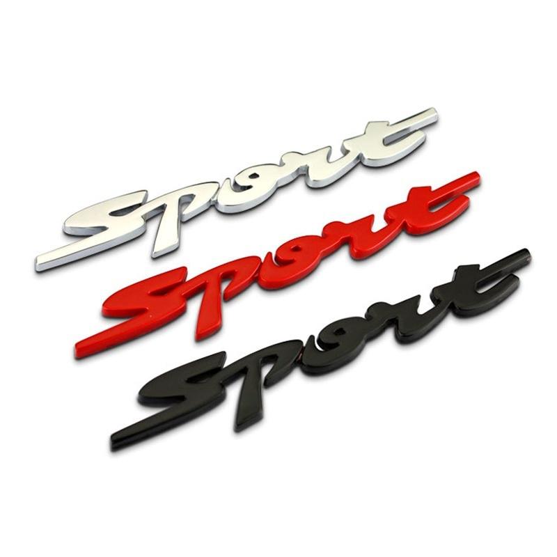 Автомобильные наклейки самоклеящиеся АБС-пластик Спортивная эмблема значок авто хвост аксессуары наклейки 3 цвета