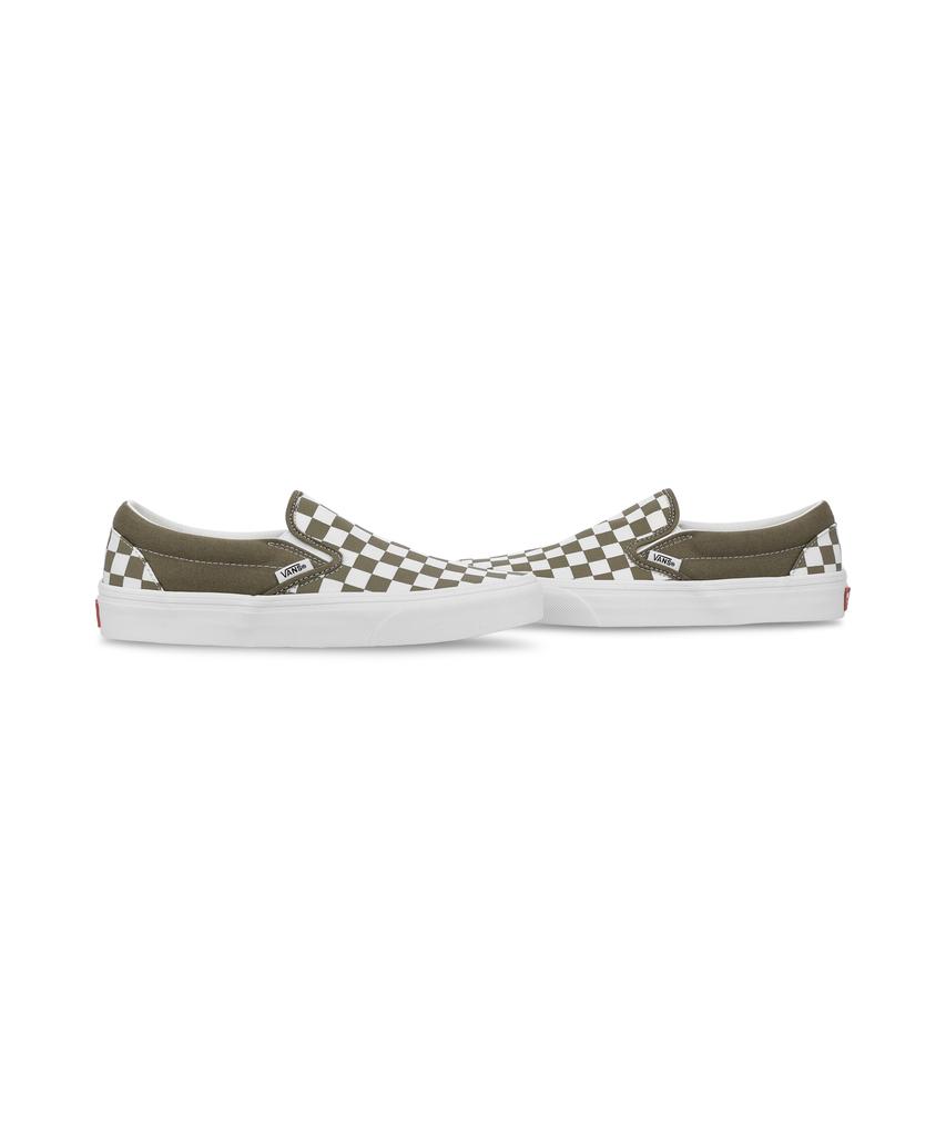 Классические слипоны Vans - (Теория цвета) Шахматный оливково-коричневый / Vn000Z7Aovb1