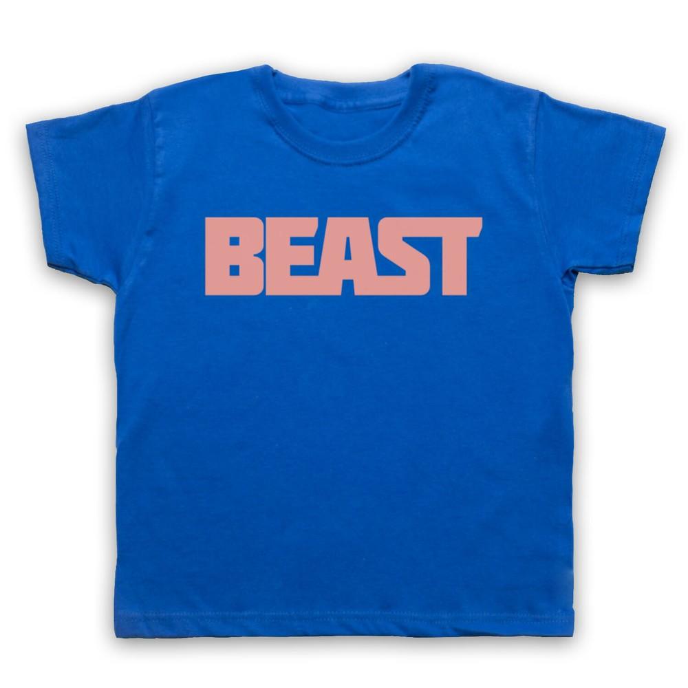 Beast Gym Slogan Workout Bodybuilding Weightlifting Fit Kids Childs T-Shirt